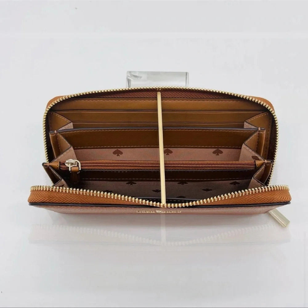Kate Spade Leila Large Continental Wallet Brown - Picture 7 of 9